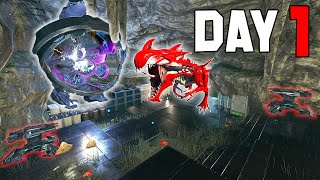 HOW we WIPED 2 OP Center Caves DAY 1 - Ark PvP