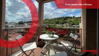 À VENDRE - Grand T2 avec double balcon à Évreux