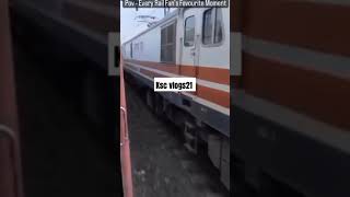 150  ki speed 🚅 pass karte huye train ||#train #rail #speed