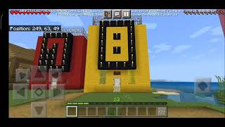 ten colored houses in minecraft world (coastal village) - michael alfharino