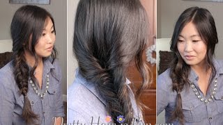 How To: Easy Side Fishtail Braid Hairstyle | Pretty Hair is Fun