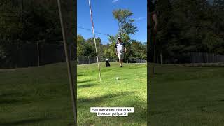 Mt Freedom par 3 pitch and putt golf course #getbacktogolf #randolph #golfdads #golflife