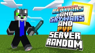 🔴live main pvp dan sky wars dan bed wars di server random btw kalau mau mabar boleh aja 😺