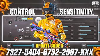 Pubg Mobile/BGMI 2024 🔥 Best Sensitivity Code and Control settings in Update 3.3