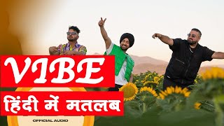 Vibe Song meaning in Hindi // Diljit Dosanjh