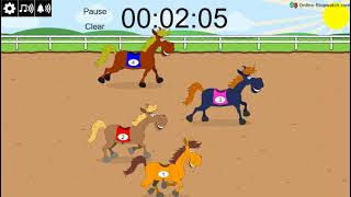 4 Minute horse race timer