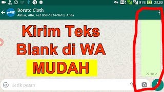 Cara Membuat Teks Blank Di Whatsapp