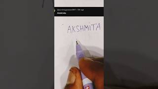 AKSHMITA ❤️ logo comment your name #instagram #viral #trending #art