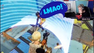 Tfue cries from laughter after witnessing pro player fail this bad - Fortnite Cool