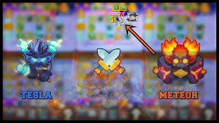 Tesla Max Talents Can't Handle This Meteor Deck - One Meteor Ends It All - Rush Royale