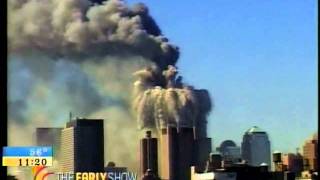 WTC Towers come down, 2 then 1: CBS 9/14 at 11:20am