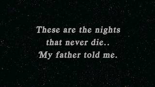 The Nights - Avicii (Lyrics)