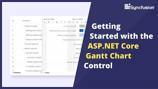 Getting Started with the ASP.NET Core Gantt Chart