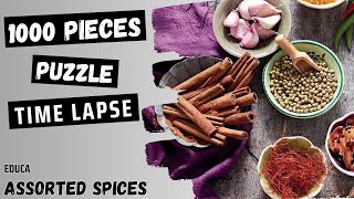 Assorted Spices 1000 Pieces | Educa Puzzle | Time Lapse