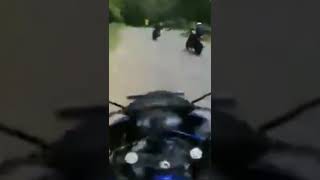 Dumb self called bikers racing on a highway.Btw we drive at the left in our country.