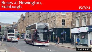 Buses at Newington, Edinburgh • Bus Vlog 15/7/24