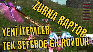 ZERONUN EN BÜYÜK RAPTORU (TEK SEFERDE 6K KOYDUK) #knightonline #zero