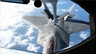 F-22 랩터 공중급유 근접촬영 영상 | F-22 Raptors refuel