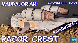 Mandalorian Razor Crest 1:250 - #papercraft #starwars #mandalorian