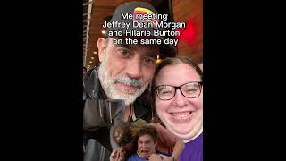 That time I met Jeffrey Dean Morgan and Hilarie burton on the same day 😁💜