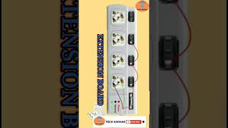 EXTENSION BOARD wiring connection diagram #shorts #wiring #electricalvideos #tips