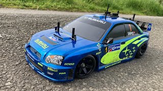 A Few Slides in the Tamiya TT01 Subaru #tamiya #subaruimprezawrx #rccar