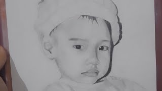 hyunjin childhood pic sketch @StrayKids #art #fypシ #viral #kpop #sketch