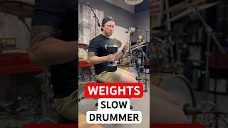 Slow Drummer From HEAVY Weights? Not True… #drumlesson #strongdrummer #drummer