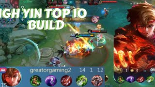 How To Set Up Build Yin ? From Top Global !!! Best Build [ Mobile Legends].