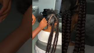 Box Braids Vs Style #style #hairbraider #cornrowstyles #boxbraids #braids #ladies #girl #women #fyp