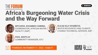 Webinar 150: Africa's Burgeoning Water Crisis and the Way Forward