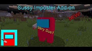 Imposter Addon [100% Red Sus Minecraft Bedrock Addon]