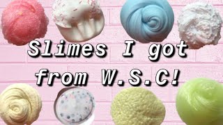 SLIME HAUL! FAMOUS SLIMERS REVIEW! SLIMES FROM WSC!