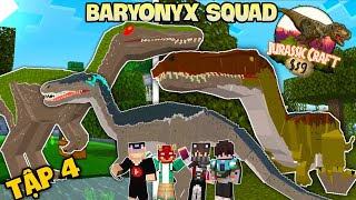 Minecraft 1000 Ngày Công Viên Khủng Long Tập 4 - Hồi Sinh Biệt Đội Khủng Long Săn Cá Baryonyx