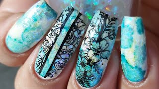 Peek-a-boo Opal Marble Nails|| Latest Nail Trend 2020