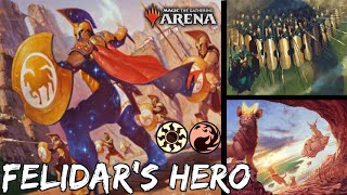 Felidar's Hero - Boros Landfall Tokens in MTG Arena Standard BO1