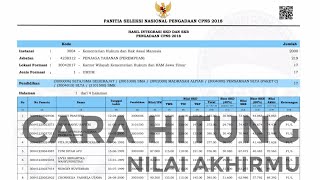 Cara Menghitung Nilai Akhir SKD+SKB | CPNS PPPK 2021