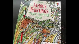 Usborne's Famous Paintings Magic Painting Book