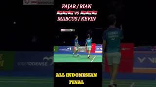 Momen lucu shuttle cock menyentuh badan Fajar Alfian #final denmark open