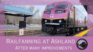 Railfanning at Ashland Station after Improvements. 12/23/23