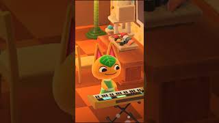 Tangy Playing the Piano #acnh #animalcrossing #acnhhappyhomeparadise #kkslider #gyroids