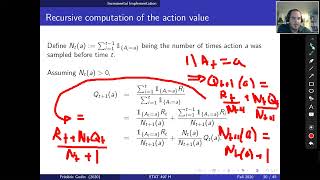 RL Chapter 2 Part2 (Multi-armed bandits: Recursive value estimates formulas, setting initial values)