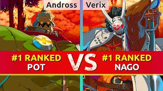 GGST ▰ Andross (#1 Ranked Potemkin) vs Verix (#1 Ranked Nagoriyuki). High Level Gameplay