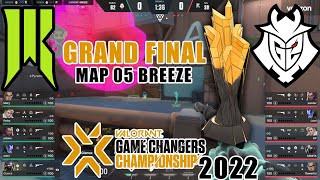 Grand Finals - G2 vs SR - VALORANT Game Changers Championship 2022 - Map 5 Breeze