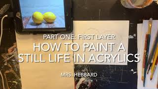 How to Paint a Still Life (Part One: First Layer)