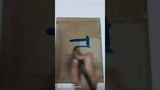 Beautiful painting on the cardboard #shorts #ytshorts #viralvideo #painting