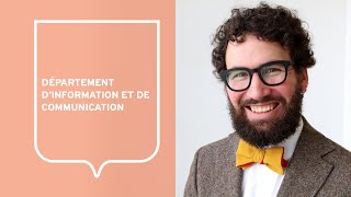 Arnaud Anciaux, professeur agrégé au Département d'information et de communication