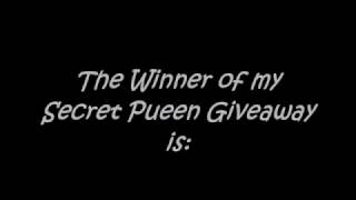 Winner of My Secret Pueen Giveaway is