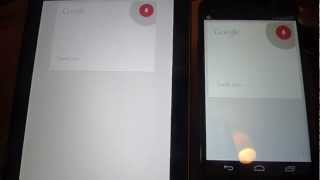 Google Now test - Nexus 4 vs Nexus -  there ARE differences!!!!