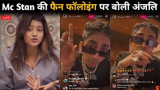 Anjali Arora Shocking 😱 Reaction On Mc Stan After Break Instagram live Record, Bigg Boss 16, React